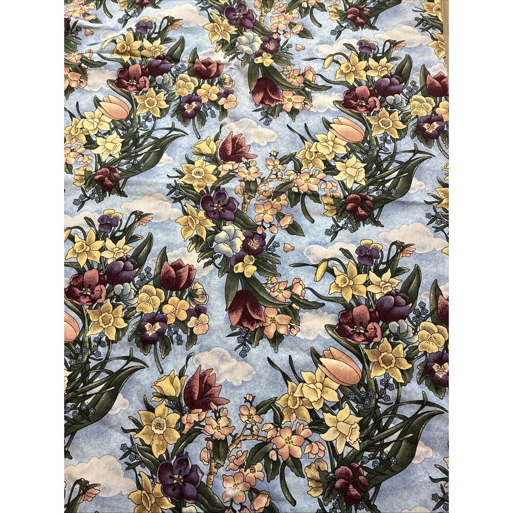 Seattle Bay Fabrics Floral Fabric BEDN-02 Kona Bay 2007 44" X 1.5 Yards New